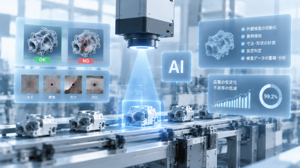 外観検査・異物検知・動作解析におけるAI画像解析支援