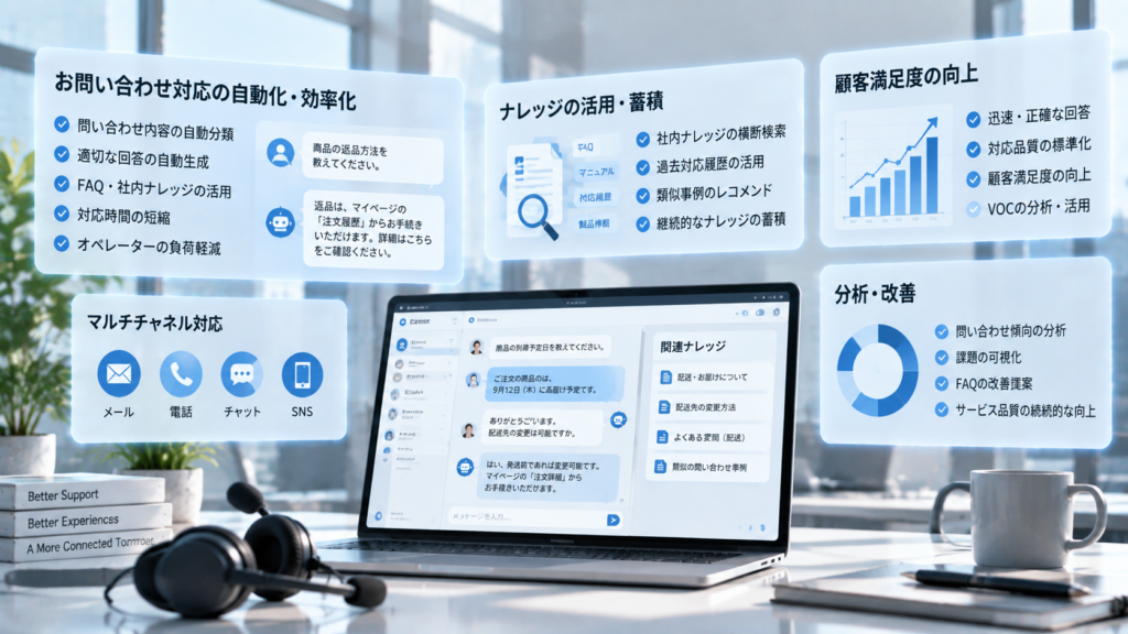カスタマーサポート対応におけるAI活用支援